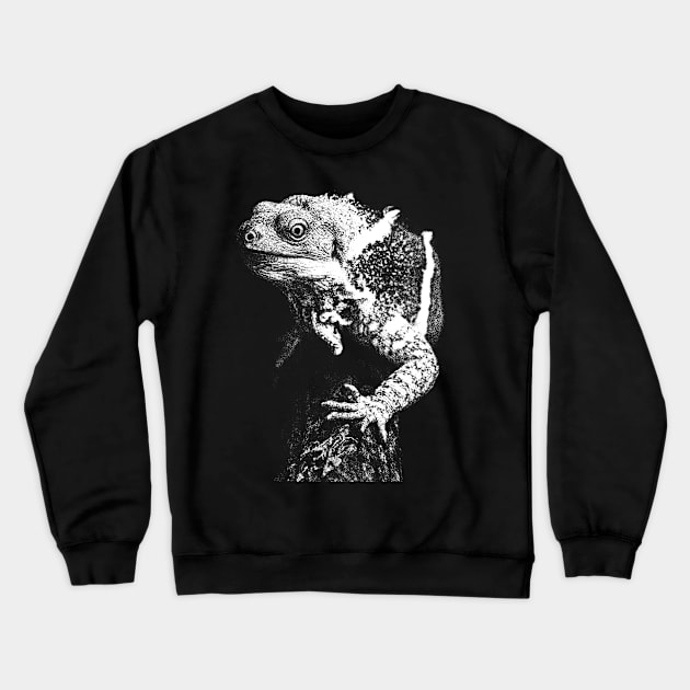 Lizard / Risograph Artwork Crewneck Sweatshirt by Riso Art